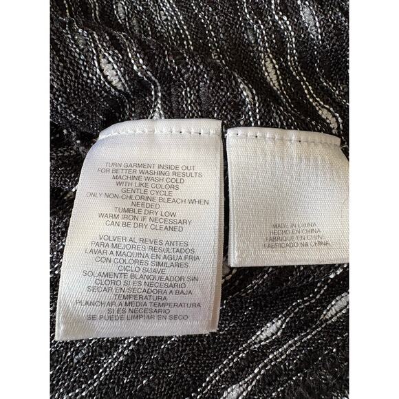 Jones New York black gray white soft pullover tank top women's size P M - Picture 7 of 8